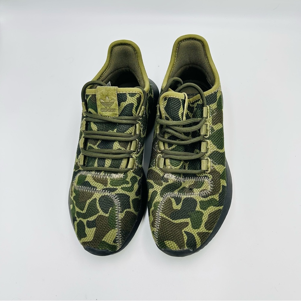 Adidas shoes Tubular Runner camo running shoes trainers green women size 6 - Picture 8 of 10